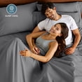 thumbnail image 4 of Bare Home Pillowcase Set - Premium 1800 Collection - Double Brushed - Ultra Soft - King Size, Gray, 2 Count, 4 of 8