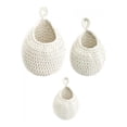 thumbnail image 3 of Cesta de pared de yute para cebollas, 3 piezas, cestas de frutas y verduras, cestas de pared bohemias para Blanco, 3 of 9