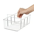 thumbnail image 4 of Transparent Stackable Divider Storage Box with Lid for Kitchen and Makeup, 4 of 11