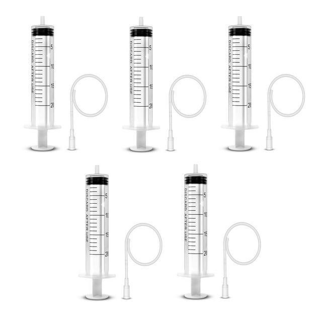 Jeringa de tinta de 20 ml x 5 con tubos de distribución metálicos PZNOG