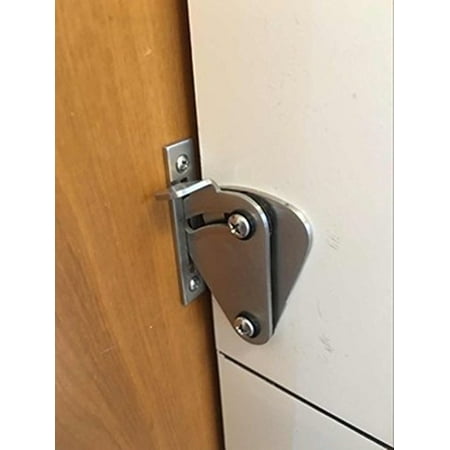 Kirin Stainless Steel Lock For Sliding Barn Door Wood Door Latch Gates Garage And Shed Doors Silver