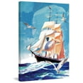 thumbnail image 3 of Marmont Hill "Sailing" by Curtis Painting Print on Canvas, 3 of 7