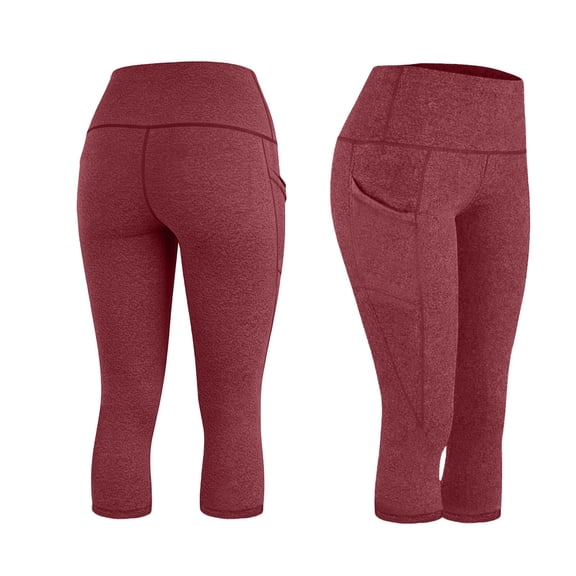 TaTaai Women's High Waist Stretchy Yoga Cropped Leggings with Pockets Quick-Dry Breathable Fabric Butt-Lifting Sports Fitness Running Casual Daily Pants Gift