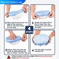 thumbnail image 2 of HSHDLDF CK STOREE 12Pcs Silicone Stretch Lids|Stretch and Seal Lids Reusable Silicone Bowl Covers Fresh Keeping Miracle Lids Bowl Pot Seal Cover Kitchen Storage tools, 2 of 6