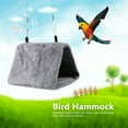 thumbnail image 5 of Viccilley Bird Hammock - Soft Plush Hammock Hanging Cage Tent for Birds Winter Warm Bed Pet Toy(Medium-Grey), 5 of 8