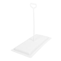 RUNROTOO 1Pcs White Plastic Squat Toilet Lid for Adults with Minimalist Design and Use