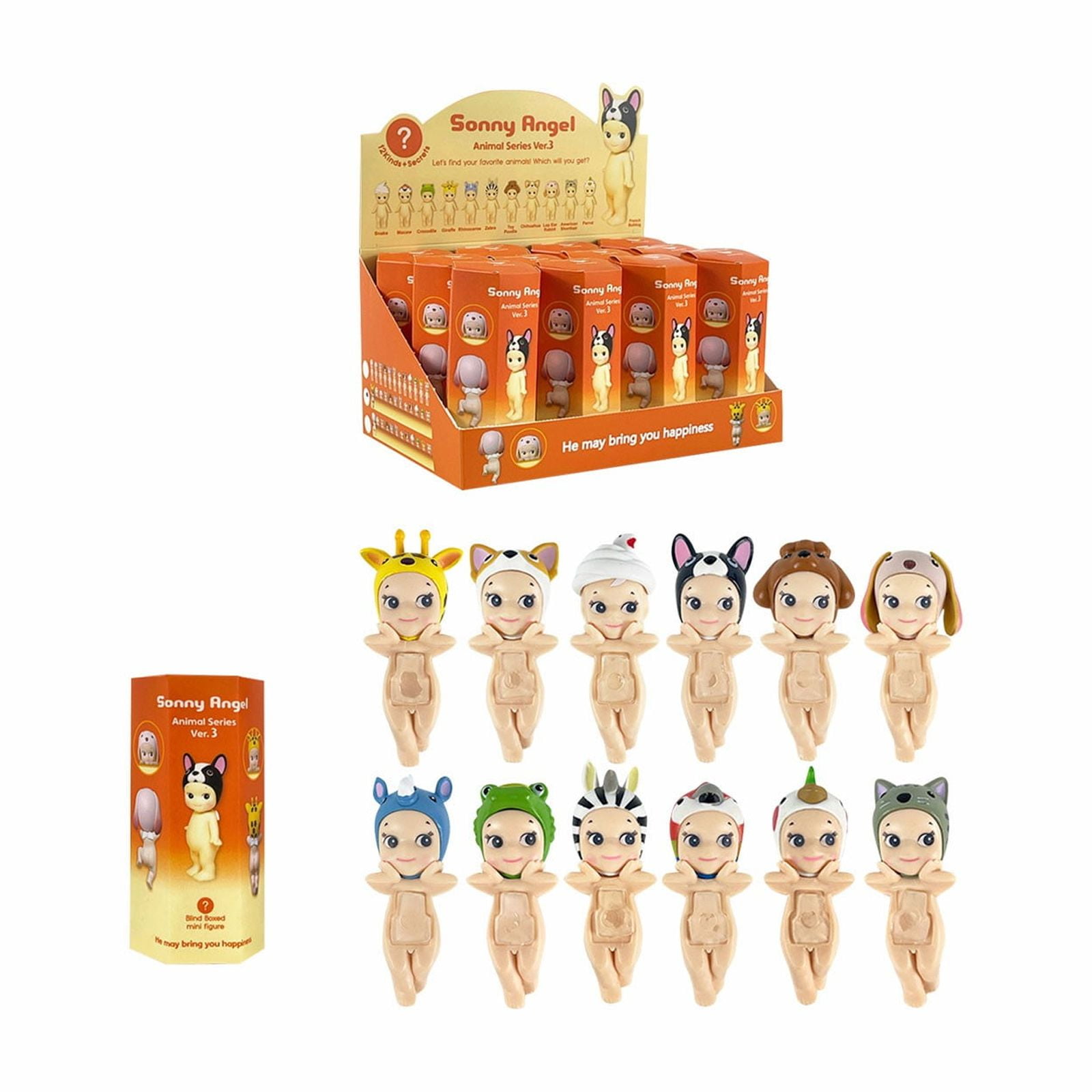 Sonny Angel Hippers Animals Series Ver.3, Angel Figures Doll