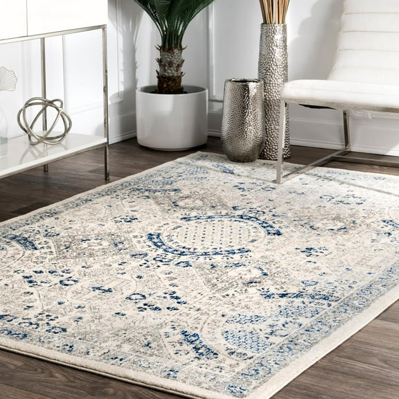 nuLOOM Minta Vintage Accent Rug, 3' x 5', Blue