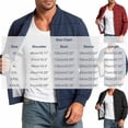 thumbnail image 3 of Men's Lightweight Bomber Jacket Plaid Causal Fashion Stylish Windbreaker Light Jacket with Zipper Pocket Size 4XL Dark Blue-C, 3 of 9