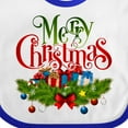 thumbnail image 4 of Inktastic Merry Christmas Boys or Girls Baby Bib, 4 of 4