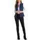 thumbnail image 2 of CHAQUETA SIN MANGAS CON CREMALLERA PARA MUJERES INSPIRE CHIC, CHALECO UTILITARIO CON BOLSILLOS, TALLA S, AZUL MARINO, 2 of 5