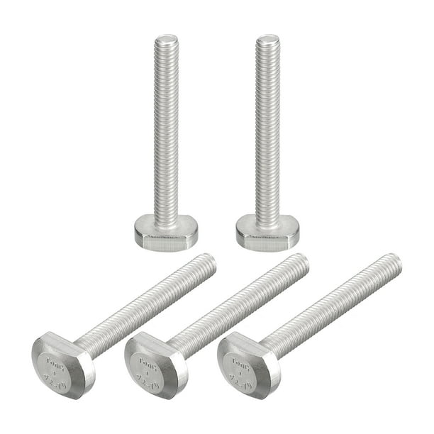 TSlot Bolts, 5 Pack M6x50mm Dropin Stud Sliding Bolts 304 Stainless