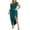 Army Green, variant on Plus Size Dresses for Curvy Women One Shoulder Short Sleeve Ruched Bodycon Midi Dress Wedding Guest Party Cocktail Dresses Black XXL