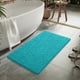 thumbnail image 5 of Alfombra de baño LOCHAS Luxury Shaggy de 60 x 110 cm, azul turquesa, 5 of 5