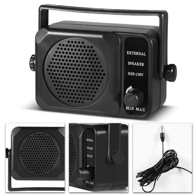 Altavoz externo para radio Yaesu, 1 mini altavoz externo portátil de 0.138 in para radio Icom Mini altavoz personalizado para la perfección