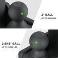 thumbnail image 3 of Adjustable Trailer Hitch, 5 Inch Drop Hitch Ball Mount Fits 2-Inch Receiver, Tow Hitch with Dual Solid Ball 2" and 2-5/16", Black (5" Drop), 3 of 5
