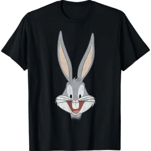 Cartoon Bugs Bunny Big Face Fun Retro Graphic Unisex T-Shirt up to size 5XL