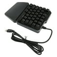 thumbnail image 2 of One Handed Keyboard 35 Keys USB Wired RGB Backlit Blue Switch Ergonomic Half Keyboard for Gaming Office Work, 2 of 14