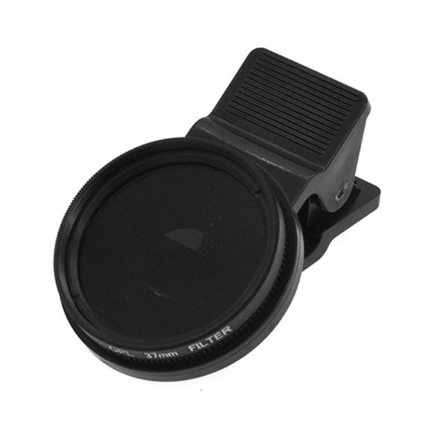 Filtro polarizador circular CPL ultra delgado de 37 mm con clip para lente de teléfono