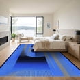 thumbnail image 3 of ODIKA 8'x10' Machine Washable Non-Slip Area Rug, Abstract Blue High Traffic Rug with Pad, Blue, 1023604, 3 of 8