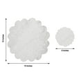 thumbnail image 5 of BalsaCircle 6 White Round 15" Romantic Floral Lace Vinyl PLacemats Doilies Wedding Party, 5 of 8