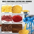 thumbnail image 4 of KFFKFF 1500W Electric Grain Grinder 110V Corn Wheat Flour Cereal Mill Wet & Dry, 4 of 10