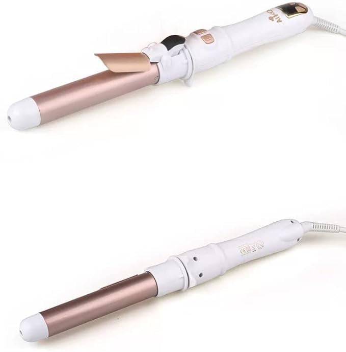 Auto Rotating Hair Curler Curling Wand 28mm 1.1 Inch Curling Irons Hair Waver 30s Instant Heat-Up, Anti-Scald & Dual Voltage, with LCD Temp Display