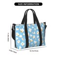 thumbnail image 3 of Zufioo Blue Popcorn Pattern Hand-held Travel Bag, Waterproof Adjustable Shoulder Strap Crossbody Duffel Bag, Suitable for Work, Short trips, Sports, 3 of 8