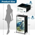 thumbnail image 3 of Dresser for Bedroom with 4 Storage Drawers Ocean Wall Decor Blue Turtle Sea Pictures Coastal Print Painting Dressers Chest of Drawers Steel Framed Fabric Closet Organizers for Entryway, 3 of 7