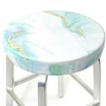 thumbnail image 3 of Lsque Gold Lines Marble Watercolor Pattern Round Bar chair cushion covers Velvet Fabric Premium Comfort Protects from Scratches and Stains for 14-17 Inch Chair-14 inch, 3 of 7