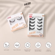 KISS My Lash But Better Fake Eyelashes Multipack, ‘So Real’, Black, 4 Pairs