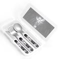 thumbnail image 4 of Saiise The Binding of Isaac Print 3 Piece Cutlery Set – Metal, Reusable Children's Knife, Fork & Spoon, Kids-Size, Made from Food-Safe Stainless Steel & ABS Plastic, 4 of 8