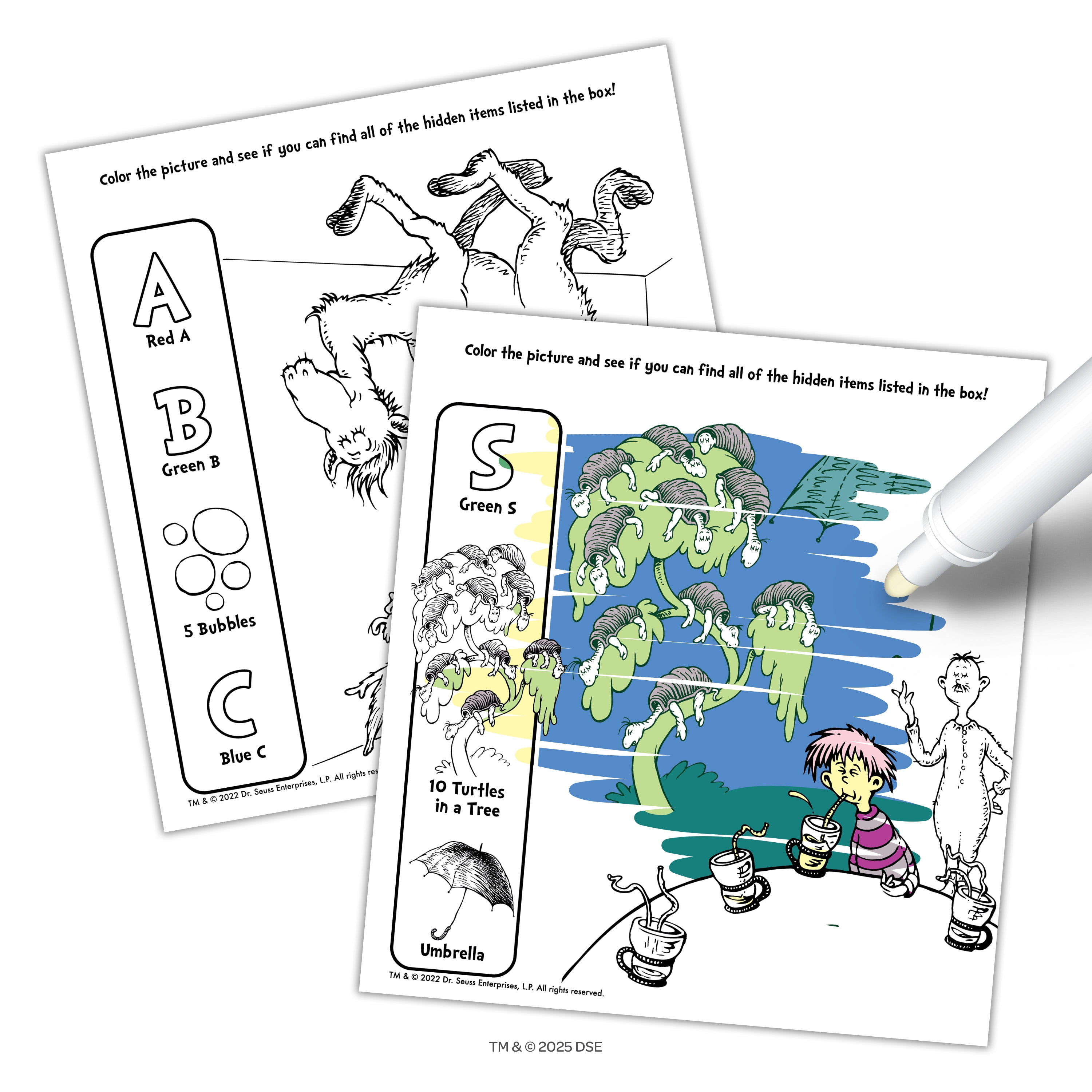 DR SUESS IMAGINE INK MAGIC PICTURES WITH MESS FREE MARKER