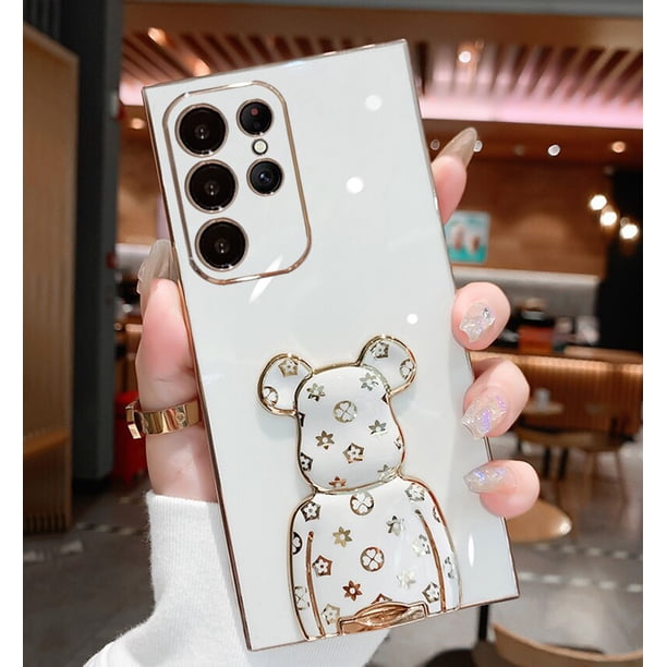 Para Samsung Galaxy S22 S21 S20 S 22 Ultra FE Plus S20FE S22Ultra S21Ultra S21FE funda de lujo con soporte para teléfono Fivean unisex
