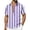 Purple, variant on CHUMUD Men's Beach Shirt Short Sleeve Casual Striped Top Summer Vacation Fashion Tee (Avail for Big & Tall)