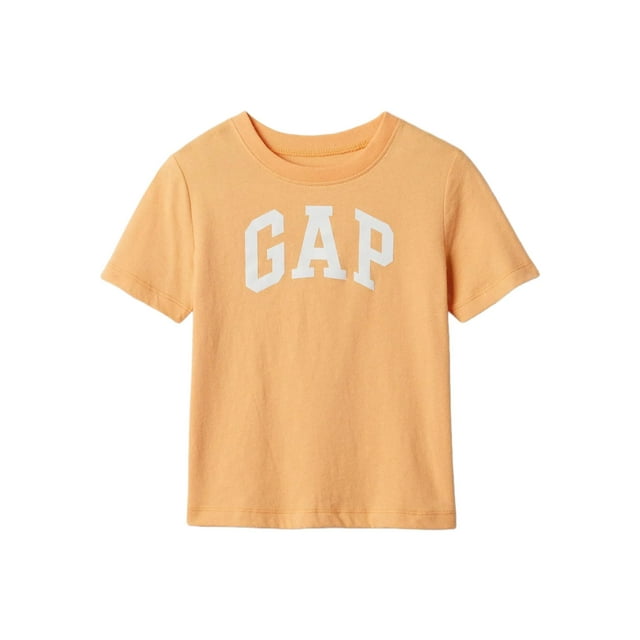 Camiseta de Manga Corta para Bebés Niños GAP con Logo en Color Mandarina 0-3M
