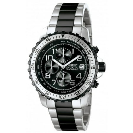 - Men's 6398 Specialty Chronograph Tachymeter Date Stainless Steel and Black Watch