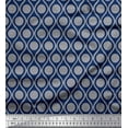 thumbnail image 1 of Soimoi Poly Crepe Fabric Dot & Ogee Damask Decor Fabric Printed Yard 42 Inch Wide, 1 of 3