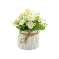 thumbnail image 2 of Artificial Potted Flowers, Small Ceramic Vase Fake Flower Plants Desktop Decoration Indoor for Home and Office, Faux Flowers Hydrangea Decora for Table,Bookshelf,Bedroom,Living Room., 2 of 4