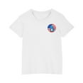 thumbnail image 3 of Boys Girls Independence Day Patriotic Tops Kids 4Th Of July Cotton Shirt Casual Round Neck Short Sleeve Tees White 5-6 Years, 3 of 6