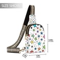 thumbnail image 2 of FORMRS Womens Crossbody Sling Bag Travel Daypack Shoulder Chest Backpack, Green Stars, 2 of 7