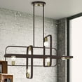 thumbnail image 3 of Livex Lighting - Bergamo - 6 Light Linear Chandelier in Geometric Style - 14, 3 of 17