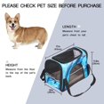 thumbnail image 2 of Dolphin Premium Pet Travel Bag - Durable 900D Oxford Cloth, Sherpa Base, & Nylon Webbing - 17x10x11.8 in - Ideal for Dogs & Cats - Includes Convenient Features, 2 of 7
