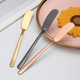 thumbnail image 5 of Cuchillo de mantequilla de acero inoxidable 304, mango largo, espátula para mantequilla y mermelada, cuchillo de crema para repostería de mesa occidental, 5 of 6