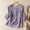 Purple, variant on Women's Boho Embroidered Linen Shirt – Loose Fit Retro Summer Top – Heavy Embroidery Cotton Blend – Vintage Style Casual Blouse – Available in Yellow, Purple, Khaki – Sizes M-XXXL