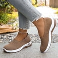 thumbnail image 4 of Women's -on Walking Shoes Casual Loafers Mesh Lightweight Breathable Fashion Running Sneakers(Brown,5.5), 4 of 5