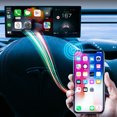 thumbnail image 4 of Portable  CarPlay Screen for Car, 9in Car Play Screen & Stereo Compatible with Android Auto, Multimedia Player, Bluetooth, Navigation Screen for Tesla Model 3 Y, 4 of 7