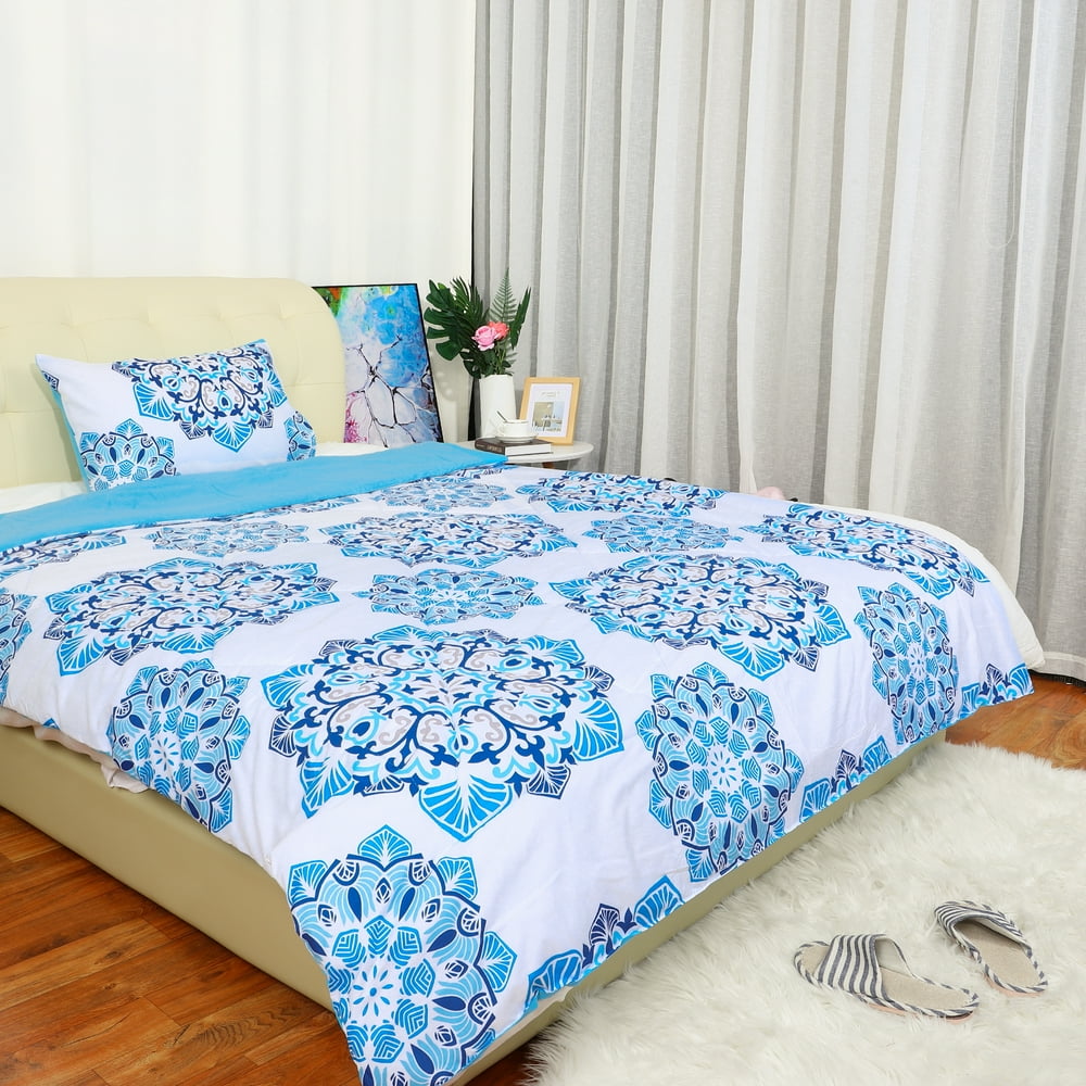 Bohemian Comforter Sets Twin with 1 Matching Pillow Shams Soft