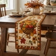 thumbnail image 3 of StlyGar Fall Table Runner Quilted Halloween and Thanksgiving Christmas Dining Decor | Farmhouse Table Accent for Kitchen, Buffet and Holiday Meals, Available in 14 x 72 inch, 3 of 4