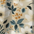 thumbnail image 4 of Designart "White Floral Serenade In Classic Romance" Floral Blackout Curtain Single Panel, 4 of 4
